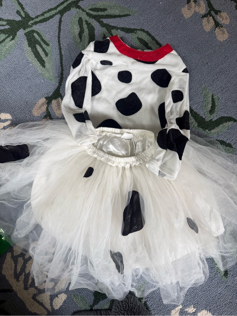 Pottery Barn Kids Dalmatian Tutu Dress - Black, White & Red